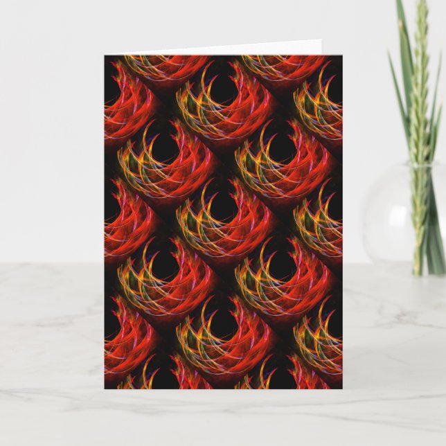 Söt Modern Boho Elegant Abstrakt Konst Mönster #50 Kort (Framsida)