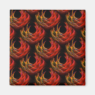 Söt Modern Boho Elegant Abstrakt Konst Mönster #50 Magnet