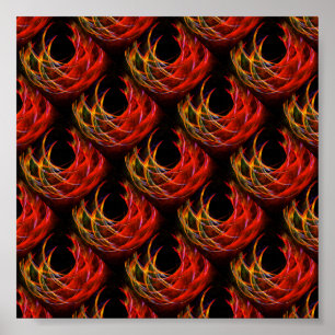 Söt modern boho elegant abstrakt konst mönster #50 poster