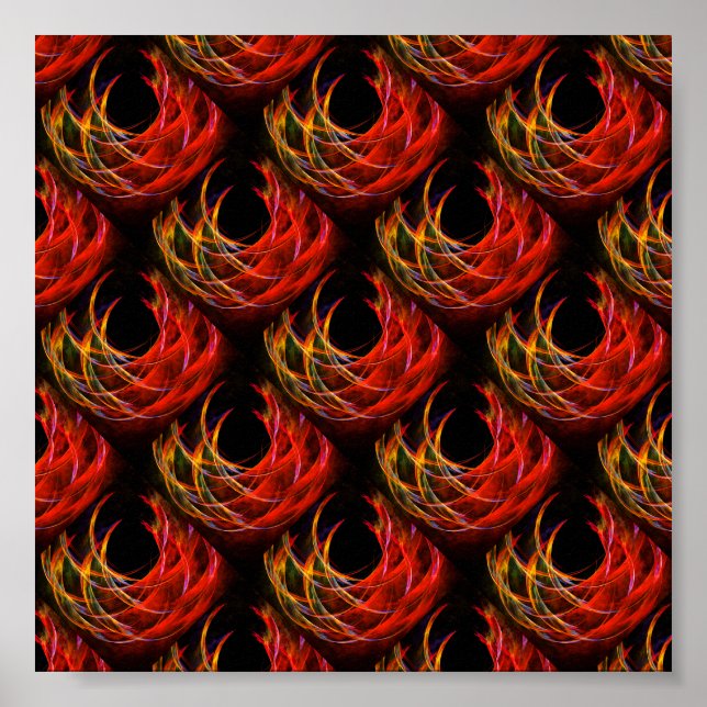 Söt modern boho elegant abstrakt konst mönster #50 poster (Framsidan)