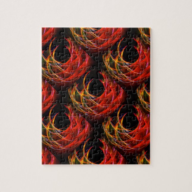 Söt Modern Boho Elegant Abstrakt Konst Mönster #50 Pussel (Vertikal)