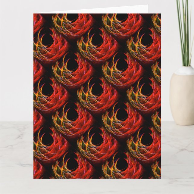 Söt Modern Boho Elegant Abstrakt Konst Mönster #50 Tack Kort (Framsida)