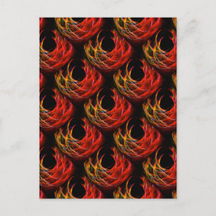 Söt modern boho elegant abstrakt konst mönster #50 vykort