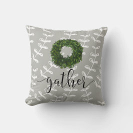 Söt Modern Farmhouse Script Boxwood Wandeans Kudde