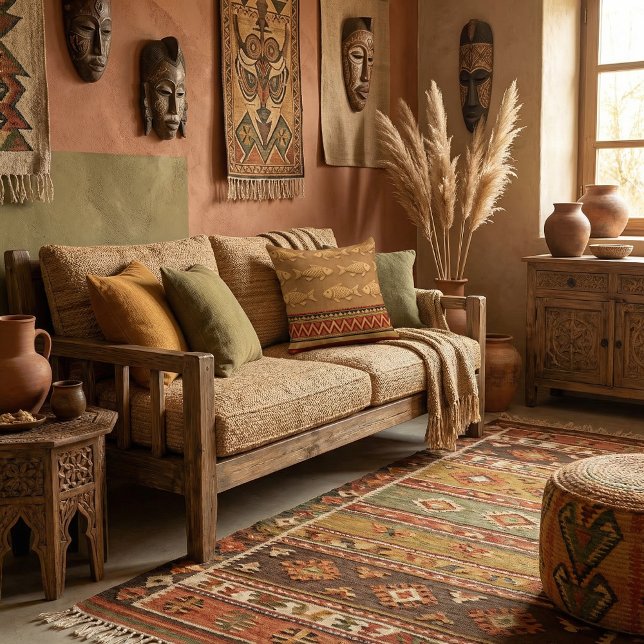 Söt modern fisk kastkudde kudde (Skapare uppladdad)