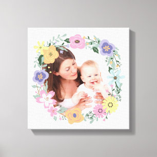 Söt Modern Flower WANAN Anpassningsbar Photo Canvastryck