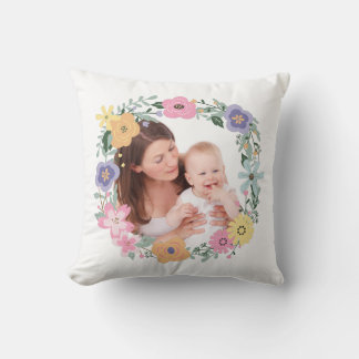 Söt Modern Flower WANAN Anpassningsbar Photo Kudde