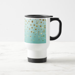 Söt modern gigfaux faux guld glitter konetti resemugg