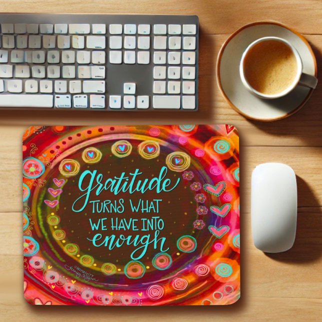 Söt Modern Gratitude Whimsime Heart Musmatta (Skapare uppladdad)