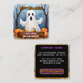 Söt Modern Halloween Kuslig Kollektion Fyrkantigt Visitkort