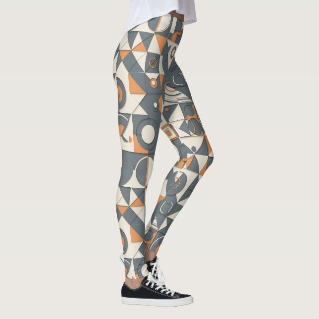 Söt modern kakelform  leggings (Höger)