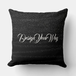 Söt, modern, minimalistisk Abstrakt, svart sovrum Kudde