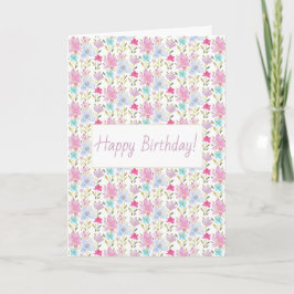 Söt modern monogram vattenfärg vild blomster kort