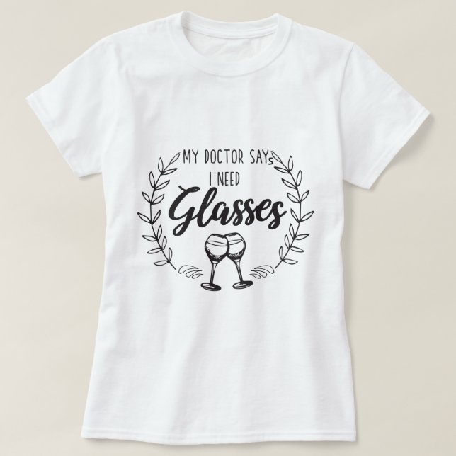 Söt Modern Rolig Citat  T Shirt (Design framsida)