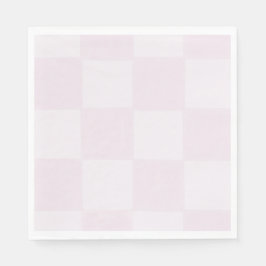 Söt modern rosa rutig baby shower pappersservett