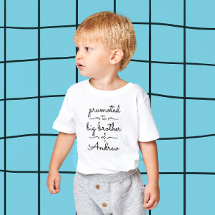 Söt Modern Storbror Systerminimal Typografi T Shirt