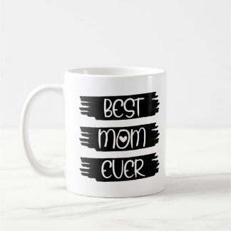 Söt Modern Svart Bästa Mamma Någonsin  Kaffemugg