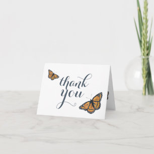 Söt Monarch Butterfly Art Tackkort Kort