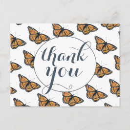 Söt Monarch Butterfly Mönster Tack Vykort