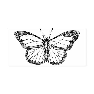 Söt Monarch Butterfly Rubber Frimärke Stämpel