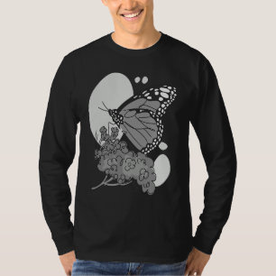 Söt monarkfjäril för kvinnor män insekter t shirt
