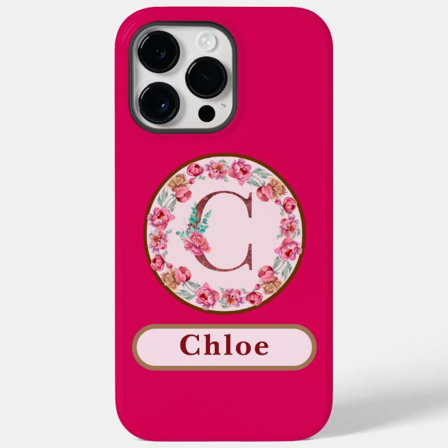 Söt Monogram C-Blommigt (Baksida)