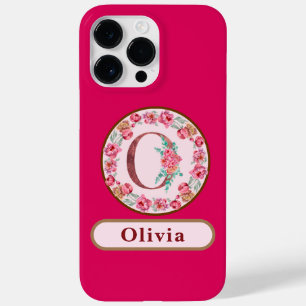 Söt Monogram O Blommigt Fodral-Mate iphone case