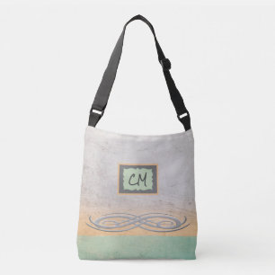 Söt Monogrammed Pastel Tote Bag Axelväska