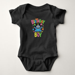 Söt monster födelsedags pojke babyskjorta t shirt