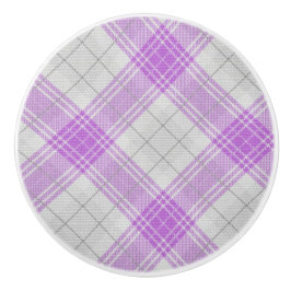 Söt mönster tartan lila struktur knopp