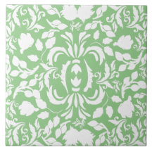 Söt mönster William Morris grönt och vit