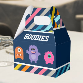 Söt monsterfödelsedagsfest presentaskar