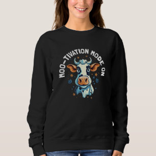 Söt Moo tivation Läge På Kviga Ko Puns T Shirt