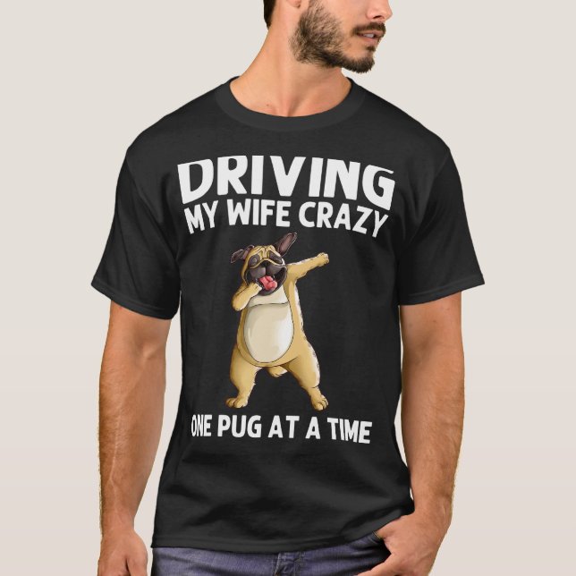 Söt Mops För Män Pappa Mops Hund Dabbar Husdjur Da T Shirt (Framsida)