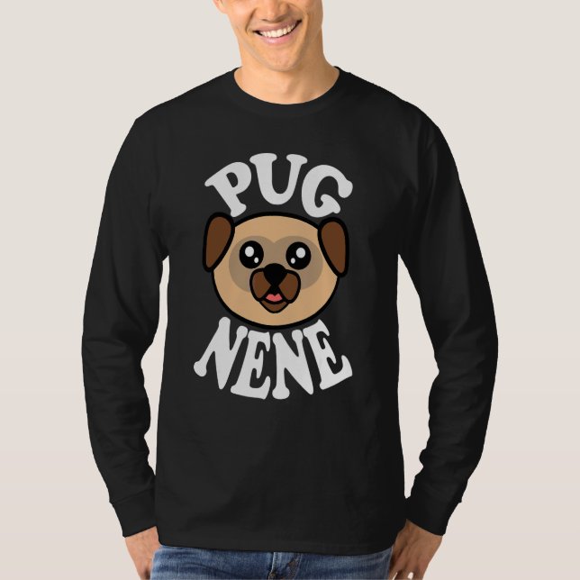 Söt Mops Nene T Shirt (Framsida)