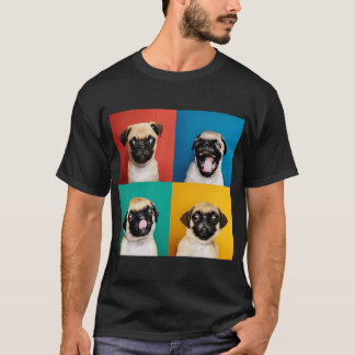 Söt Mops Valp T Shirt