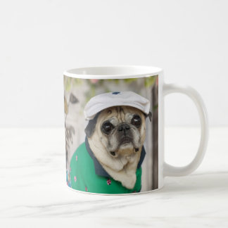 Söt mopsGolfmugg Kaffemugg