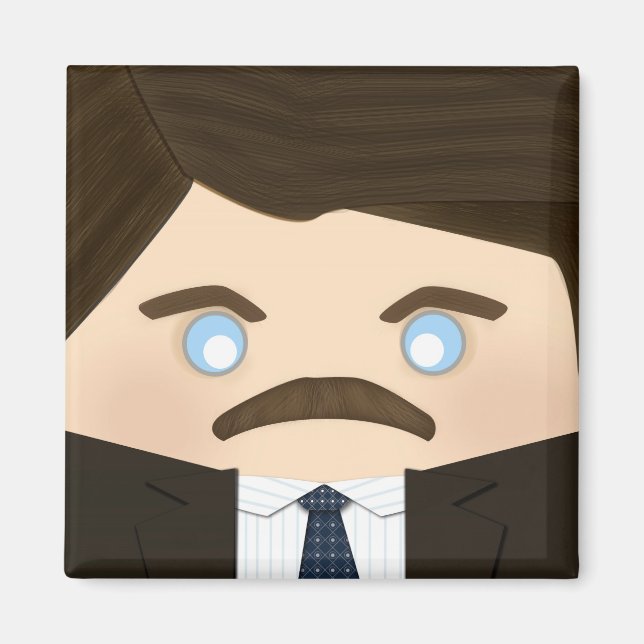 Söt, Mörk Kvinnor med nedsatt  och frukost Magnet (Framsidan)