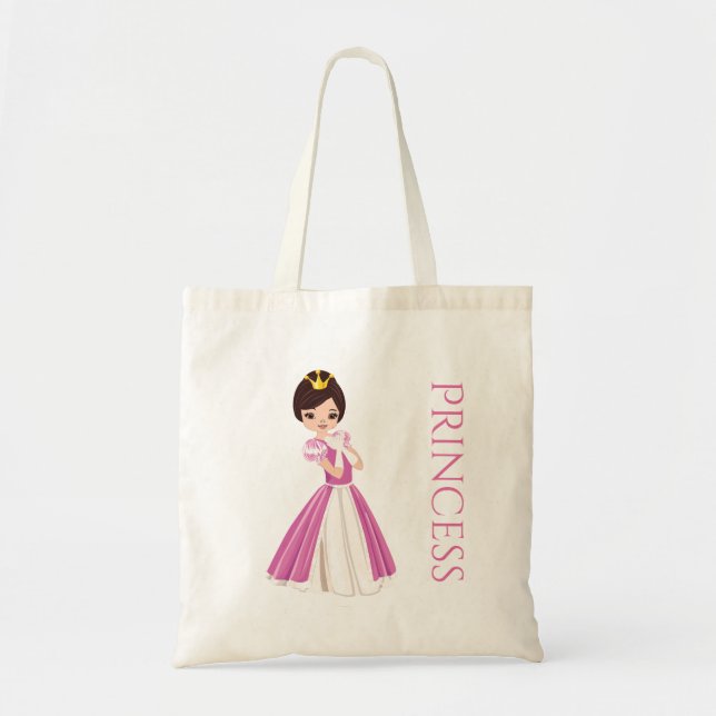 Söt Mörk Ordförande Princess Treat Bag Tygkasse (Framsidan)