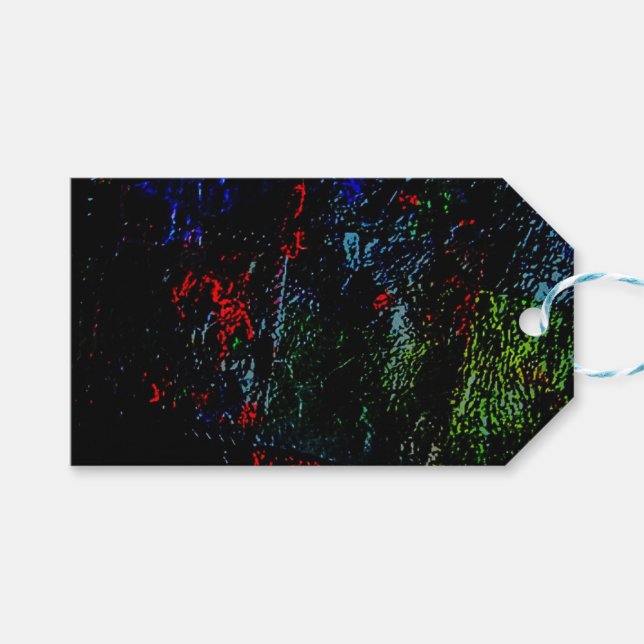 Söt mörk presentetikett abstrakt textur återvinnin (Framsidan (Horisontell))