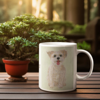 Söt Morkie Hund Klassisk Mugg