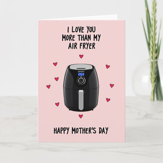 Söt mors dag Air Fryer-kort Kort (Framsida)