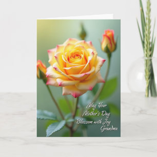 Söt Mors Ros Blommar Kort