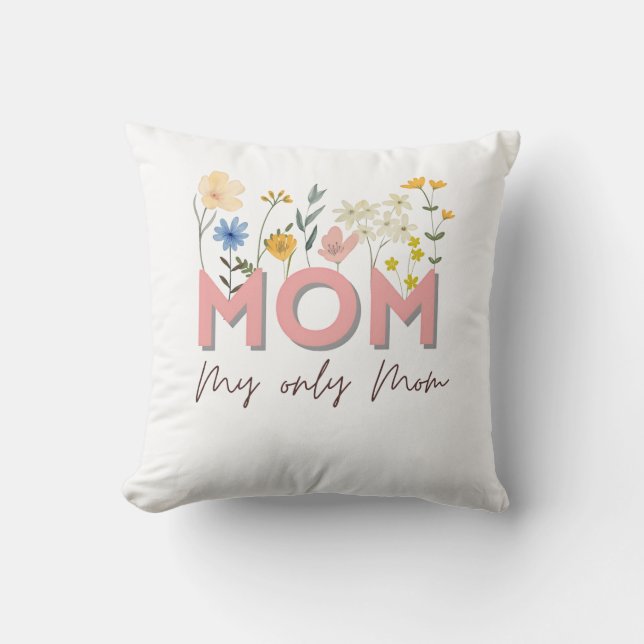 Söt morsdags kudd | Present till mamma hem inredni Kudde (Framsida)