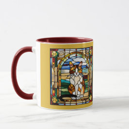 Söt Mosaik Katt Glas Kaffe Mugg