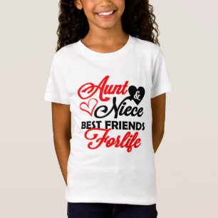 Söt Moster Niece BFF ord art T-Shirt