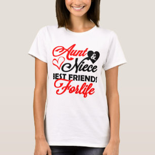 Söt Moster Niece BFF ord art T-Shirt