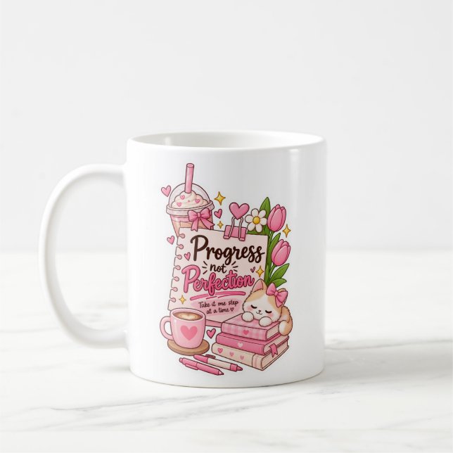 Söt Motivationskaffekopp  Kaffemugg (Vänster)
