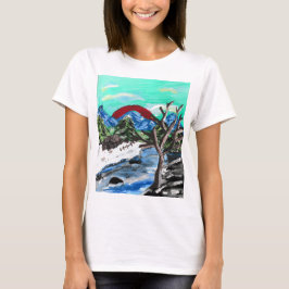 Söt Mountain River T Shirt