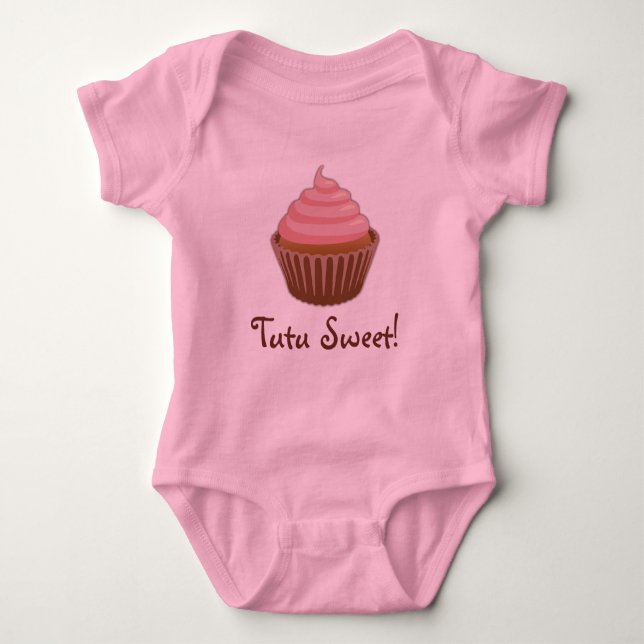Söt muffinflicka för Tutu Tee Shirt (Framsida)